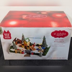 St. Nicholas Square Illuminated Dog Park Decor